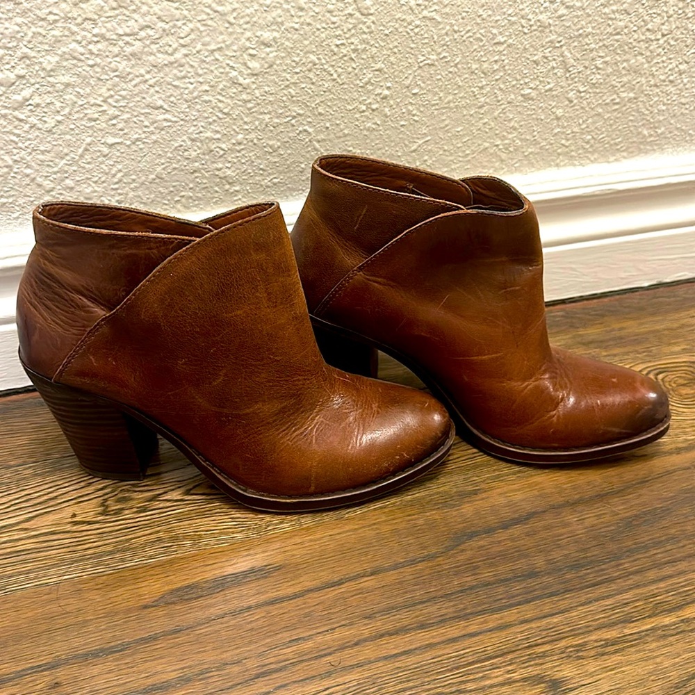 Lucky brand boots that are stylish and comfortable.